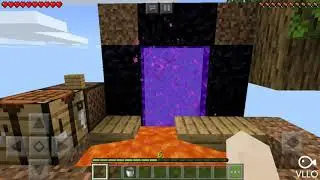 nether portal in sky block