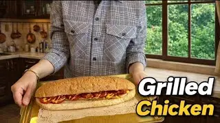 Juicy Grilled Chicken Fillet Sandwich Recipe | Easy Homemade Sandwich
