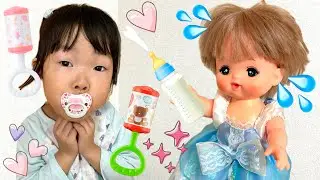 【寸劇】ここちゃんが赤ちゃんになってメルちゃんがお世話をするよ☆