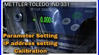 Mettler Toledo Ind 331 calibration | parameter setting | IP address setting @Praful_electricalwala