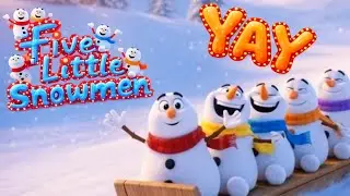 Five Little Snowmen ⛄❄️ | Fun Winter Kids Song | Sing & Count with Snowmen!