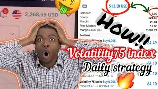 HOW I MAKE MONEY DAILY USING THIS VOLATILITY75 INDEX STRATEGY💯🔥🤑 #volatility75 #deriv #forex
