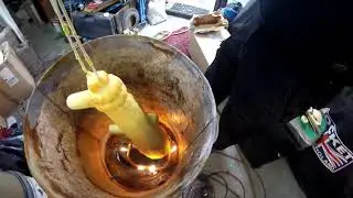 Brass casting a decorative  cannon using R&R SuspendaSlurry  Part 3
