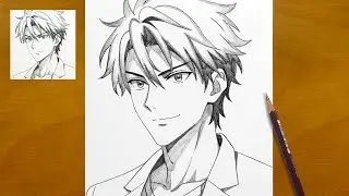 How to Draw Anime Boy Step by Step || Cool Anime Sketch for Beginners || Anime Drawing Tutorial