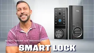 Умный видеозамок TCL D1 Max Security, 3-в-1 камера 2K, дверной звонок и замок бесключевого доступ...