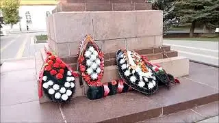 Mass grave of soldiers of 57th and 64th armies on Freedom Square in museum-reserve Staraya Sarepta