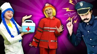 Fireman, Doctor, Policeman Song - Nursery Rhymes & Kids Songs | Hahatoons Songs