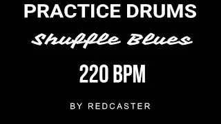 BLUES SHUFFLE DRUMS BACKING TRACK - PISTA DE BATER&Igrave;A PARA BLUES 220 BPM