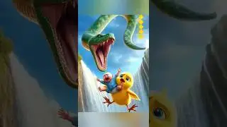 Yellow chicken save child from snake#viralvideo#yellowstone#viralshort#moralstory#motivation