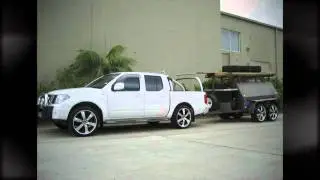 F1 Wheel & Tyre: Nissan Navara & Trailer custom rims all matched up