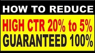 How to decrease CTR rate on youtube videos / Safe ADSENSE [100% Working]