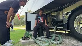 Timelapse with an RV Sewer Hose Legend! Meet the rockstar - Lippert Waste Master Sewer Hose! 