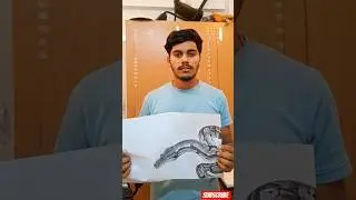 Realistic Snake Drawing 🐍🐍#realisticdrawing #artshorts  #viralshorts #youtubeshorts#sketchlover #art