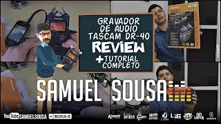 Tascam DR-40 Gravador de Áudio - Review + Tutorial Completo