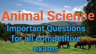 Animal Science | Veterinary Important questions for all competitive exams | livestock production
