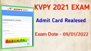 KVPY 2021 Admit card Released | Exam Date 9/1/22 | Recent News