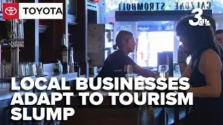 As tourism dips, local businesses adapt; but Strip workers remain uneasy