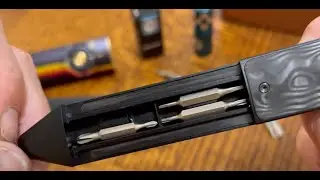 The Art of Bit Driving: Olight Oknife Otacle D2. 4 bits, 8 tips. A stealthy artisan EDC bit driver.