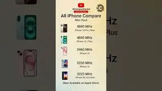 iPhone 16 Pro vs iPhone 16 vs iPhone 15 vs iPhone 14 vs iPhone SE 3: Max Clock Speed Comparison