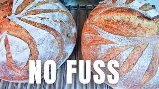 1000g Sourdough Dough &rarr; 2 Simple Loaves | No-Fuss Method
