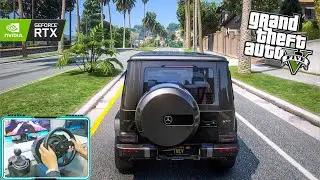 GTA 5 Mercedes Benz G63 G Wagon Driving With Thrustmaster T300 RS