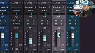 Crear carpetas y manipular canales en la Mixer
