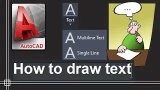 Autocad 2020 - How to insert Text