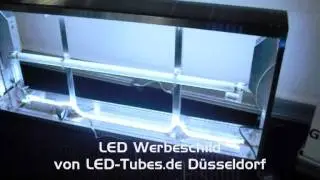 LED Umbau von Neon Werbeschild Aussenreklame Schild mit LED