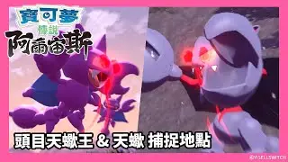 頭目天蠍王 & 天蠍補捉地點 | 天冠山麓 《寶可夢傳說阿爾宙斯》