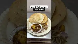 Viral Vs Famous Chole Bhature Challenge 🔥😱 #shorts #food