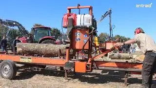 D&eacute;monstration d'une scierie mobile Woodmizer
