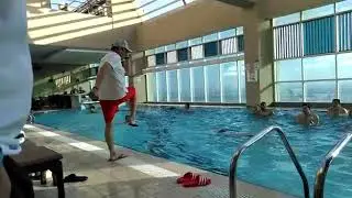 Wassergymnastik mit Fritz im Hotelpool