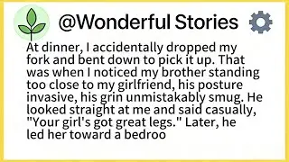 At dinner, I accidentally dropped myfork and bent down to pick it up. Thatwas when I noticed my...