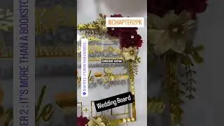 Luxury Wedding Name Board for Bride & Groom | Chapter2PK 💍✨