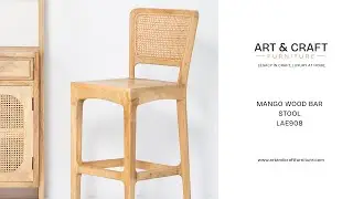 MANGO WOOD BAR STOOL LAE908