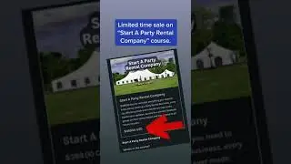 Price Reduction on Party Rental Course