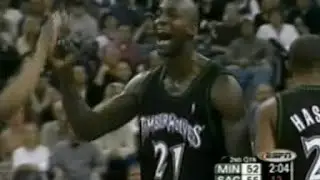 Kevin Garnett (33pts/25rebs/6asts) Two 3s for OT vs. Kings (2003)