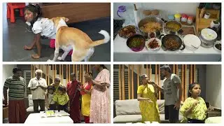 Grand feast for birthday celebration at home/Kozhi rasam recipe/Full day vlog