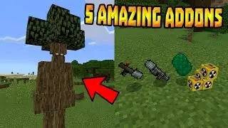 5 BEST ADDONS in MCPE 1.0!!! - Amazing Addons 1.0+ - Minecraft PE (Pocket Edition)