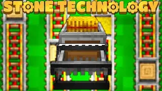 AUTOMATED CREATE FARM USING MINECARTS! EP5 | Minecraft Stone Technology [Modded Questing StoneBlock]