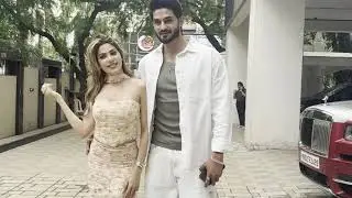 || Nikki Tamboli & Arbaz Patel Spotted at T-Series Office || #TSeries #BehindTheScenes #Funkachitra