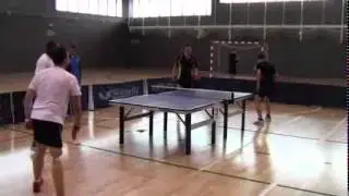 Final de dobles del XLII Campeonato de Bizkaia de Tenis de Mesa