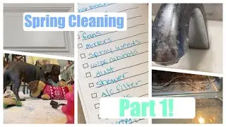 NEW! DEEP SPRING CLEAN W/ME 2021! - baseboards, dusting, cleaning my oven for the FIRST TIME EVER!