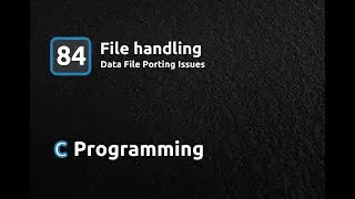 C Programming Language - Data file porting issues