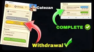CATEZAN WITHDRAW GATE.IO || HOW TO WITHDRAW CATEZAN STICK COIN || CATEZAN WITHDRAW DONE ✅