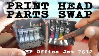 HP office Jet 7612 Removing and installing parts from old printhead to new printhead
