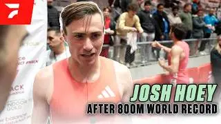 Josh Hoey Does It AGAIN! Breaks 800m Indoor WORLD RECORD | Interview