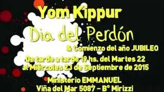D&iacute;a del Perd&oacute;n - Yom Kippur 2015 Ministerio EMMANUEL