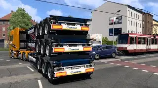 Euro Truck Simulator 2 DLC Krone Trailer Box Liner City Werlte #gameplay