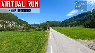 Virtual Running Videos For Treadmill | Sunny Run Norway | Virtual Run